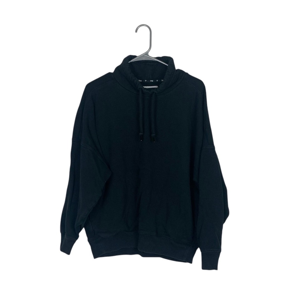 Aritzia TNA black cowl neck sweatshirt Size 2 slouchy